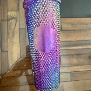 Iridescent Purple Studded Tumbler